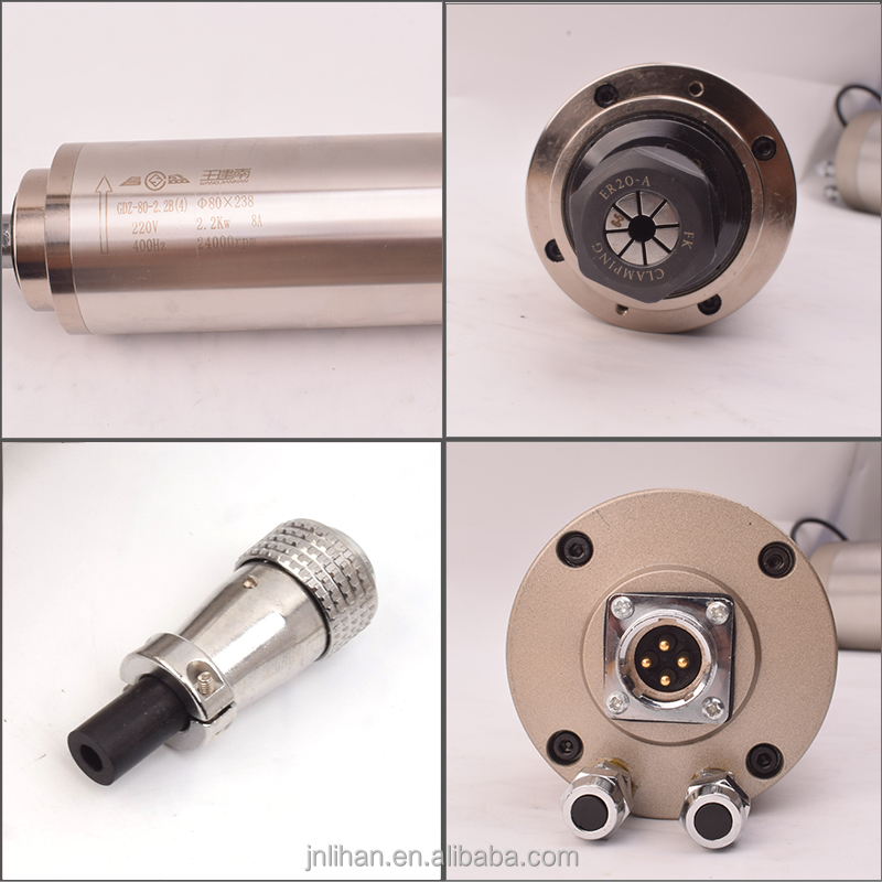 2.2Kw Water Cooled Spindle Kit Vfd - 2,2 kW, 220 V, silnik wrzeciona