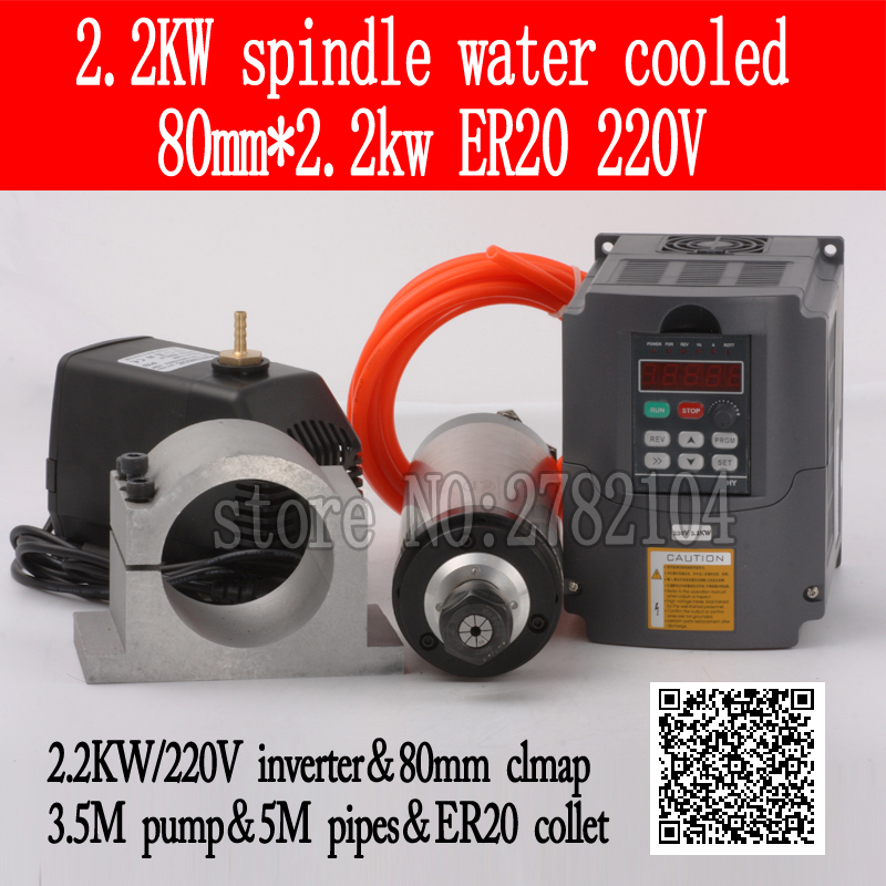 Zestaw wrzeciona chłodzonego w – 2.2Kw Water Cooled Spindle Kit Vfd recenzja i cena