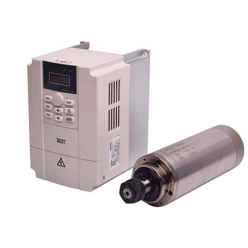 Tani, szybki wrzeciono-głowica – 2.2Kw Water Cooled Spindle Kit Vfd recenzja i cena