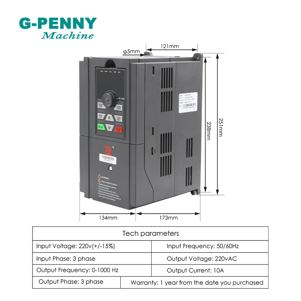 2,2 kW, wlot ER20, średnica 80 – 2.2Kw Water Cooled Spindle Kit Vfd recenzja i cena